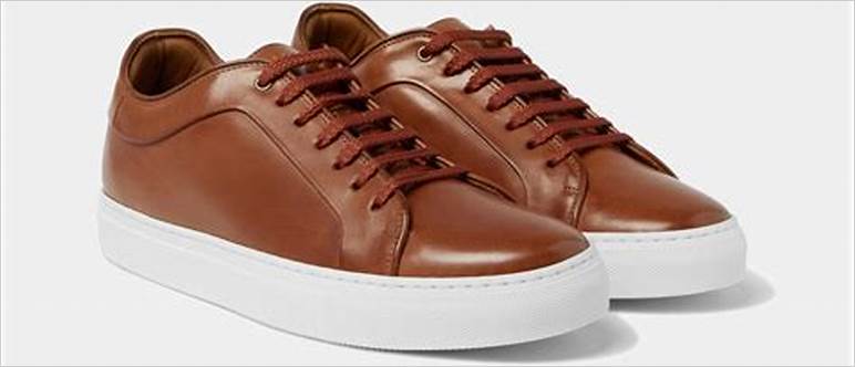 Leather sneakers for men